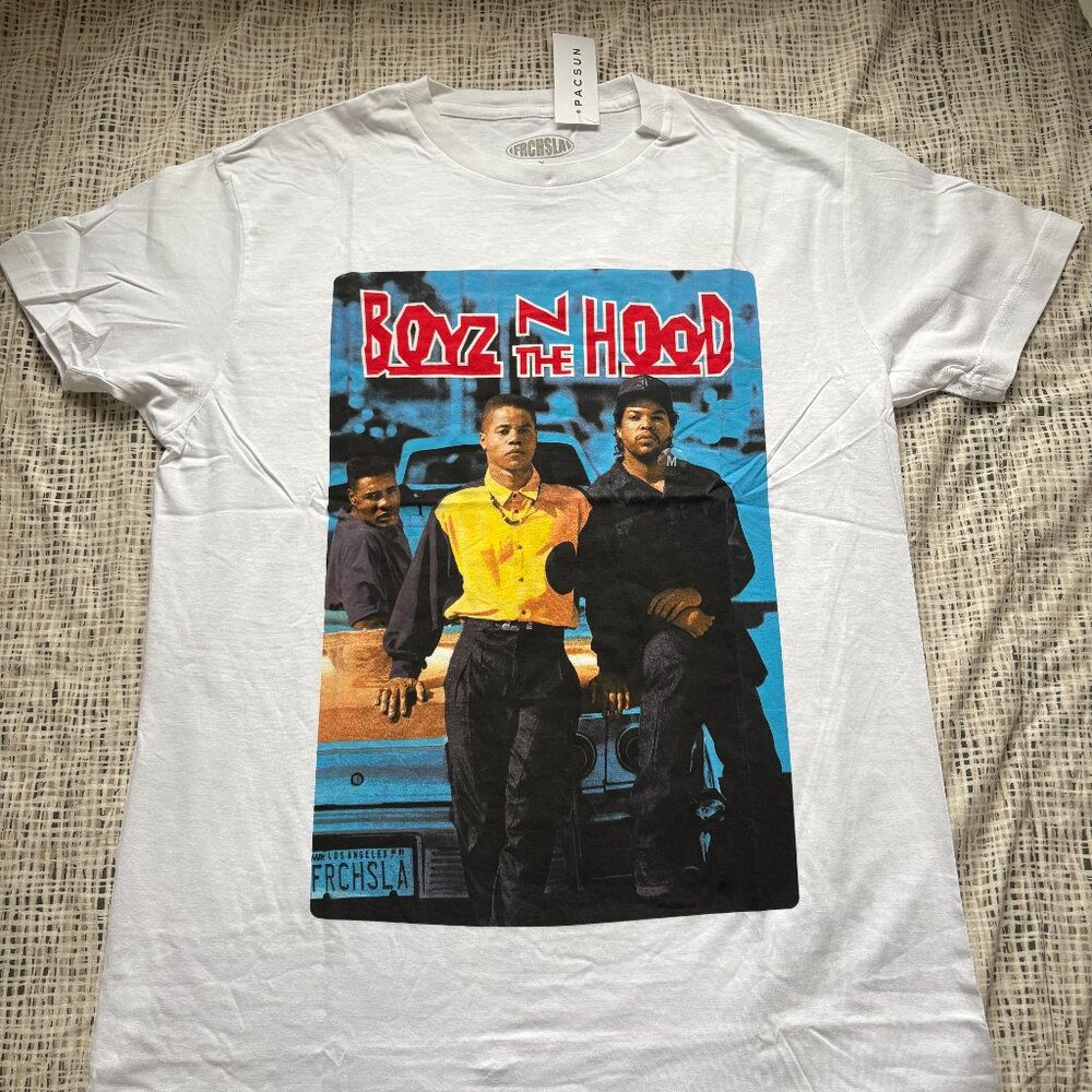 Urban Outfitters Boyz N' The Hood Movie Poster Men's Tee - Size: Medium